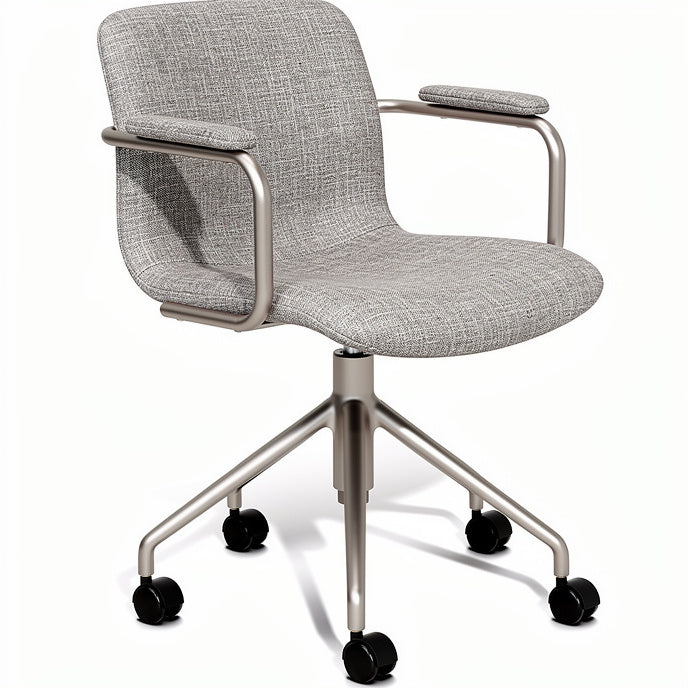 **Technische titel in het Nederlands: Ergonomische bureaustoel met wieltjes en verstelbare armleuningen**