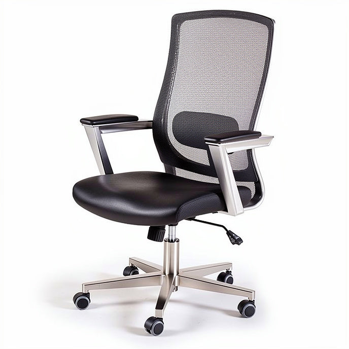 **Ergonomische Mesh Bureaustoel met Verstelbare Armleuningen**